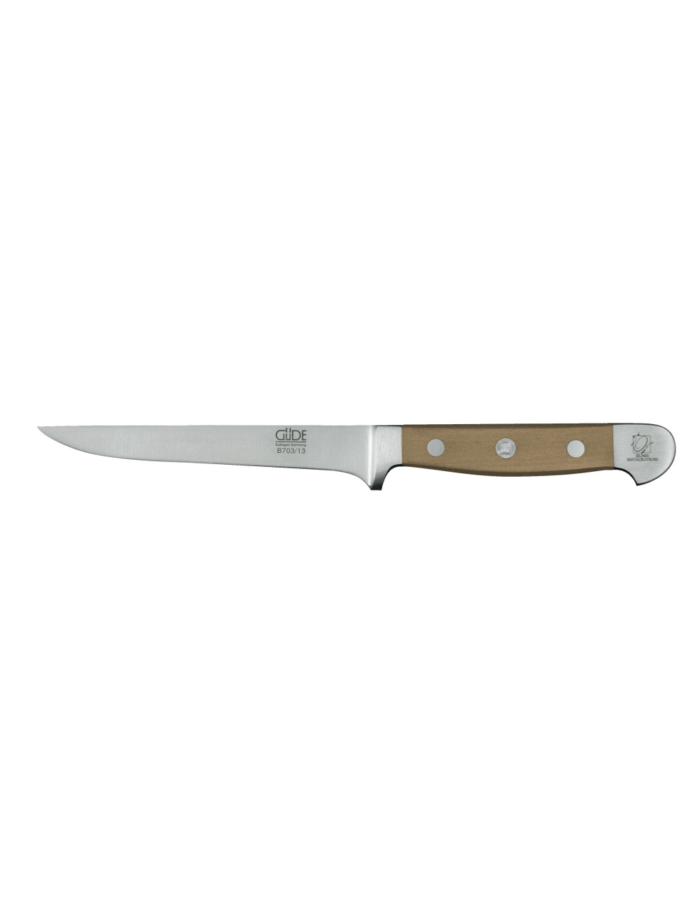 Güde Alpha gruszowa kuty nóż do trybowania giętki, 13 cm Güde Alpha gruszowa kuty nóż do trybowania giętki, 13 cm