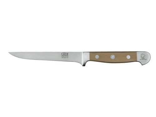 Güde Alpha gruszowa kuty nóż do trybowania giętki, 13 cm