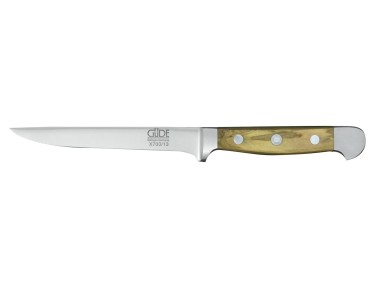Alpha oliwkowa - nóż do trybowania giętki, 13 cm