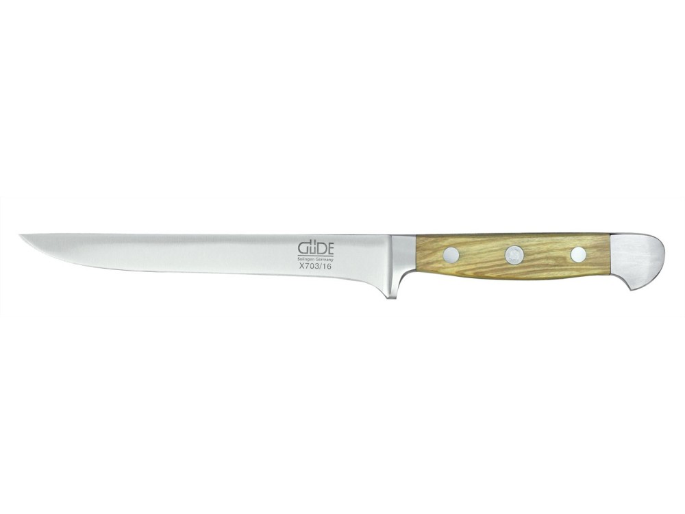 Alpha oliwkowa - nóż do trybowania, 16 cm