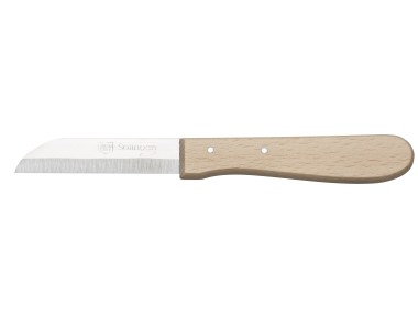 Nóż babuni do obierania 5,5 cm bukowy uchwyt