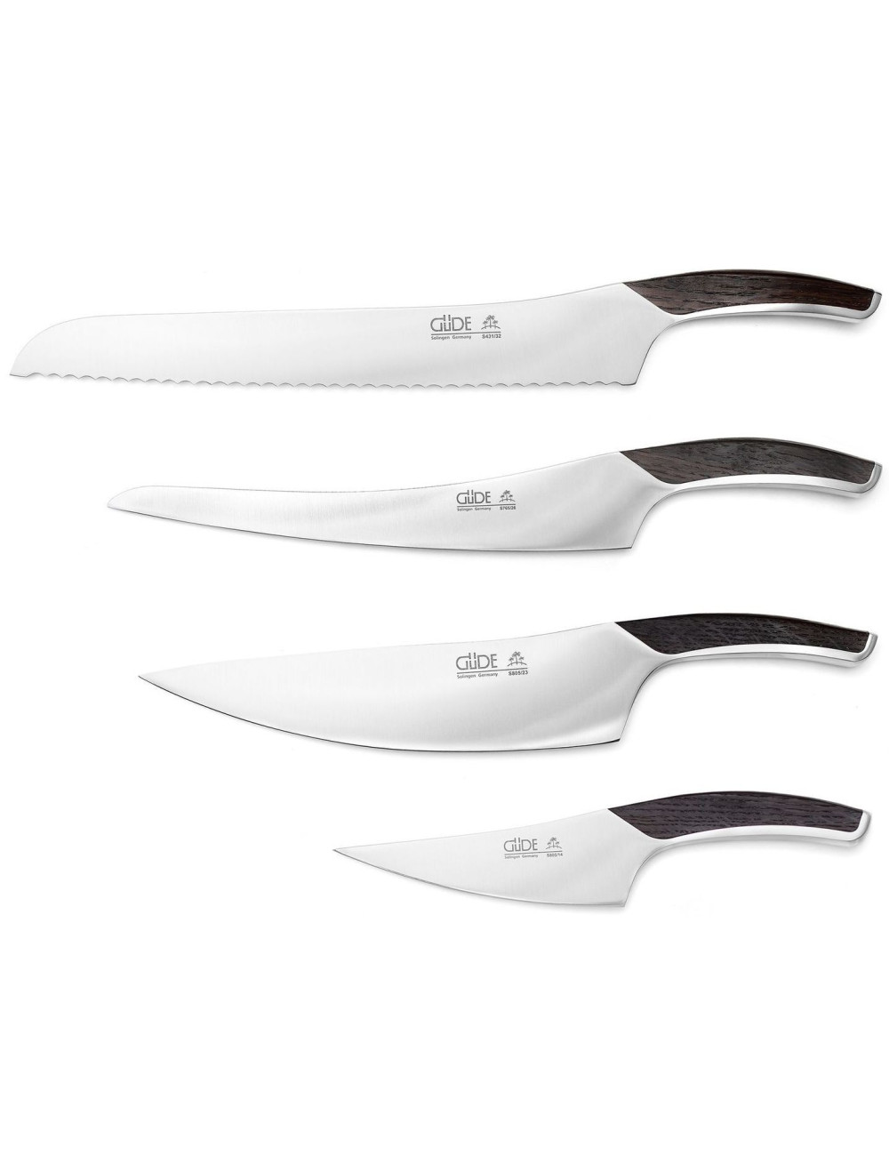 Seria 4 Noży Güde Synchros Zestaw noży w bloku
