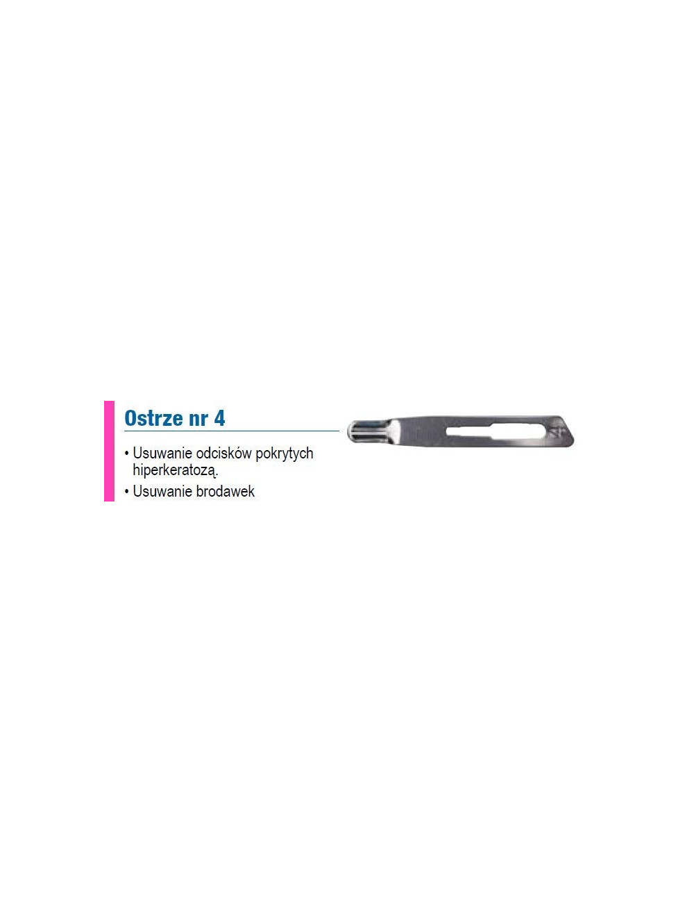 Sterylne ostrza podologiczne First Blades Nr 4 /20 sztuk