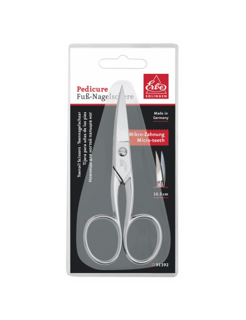 Nożyczki do pedicure Erbe Solingen 10,5 cm z mikroząbkami
