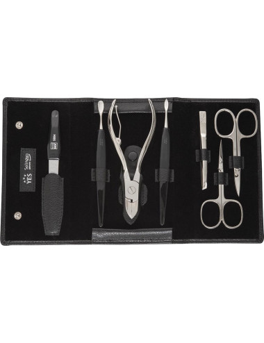 Zestaw do manicure YES Solingen 7 elementowy czarny