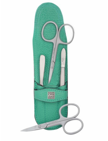 Zestaw do manicure Erbe Solingen 4 częściowy pastelowa zieleń