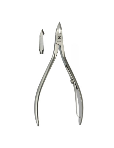 Cążki do skórek 9,5 cm nierdzewne satynowane 6 mm