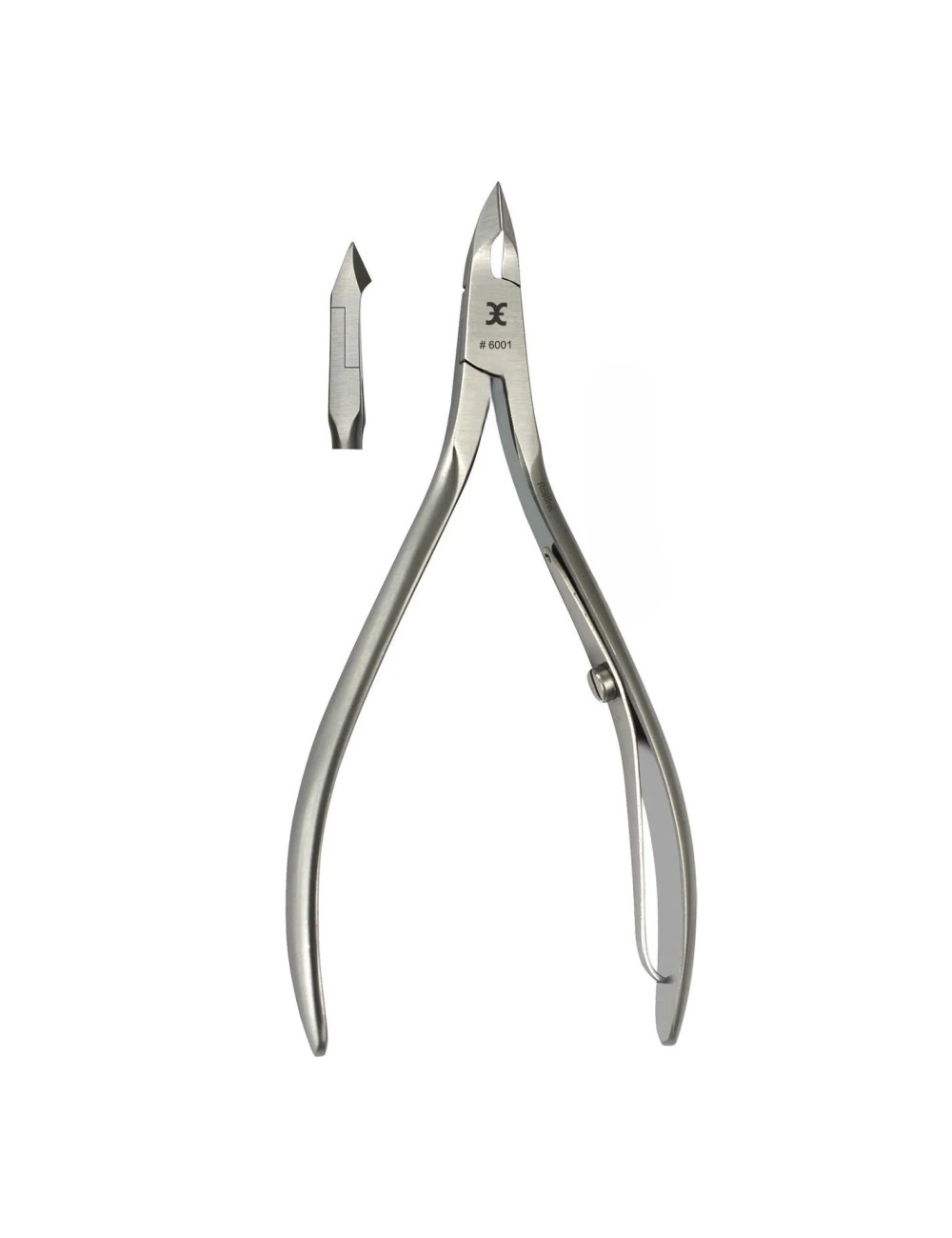 Cążki do skórek 9,5 cm nierdzewne satynowane 6 mm