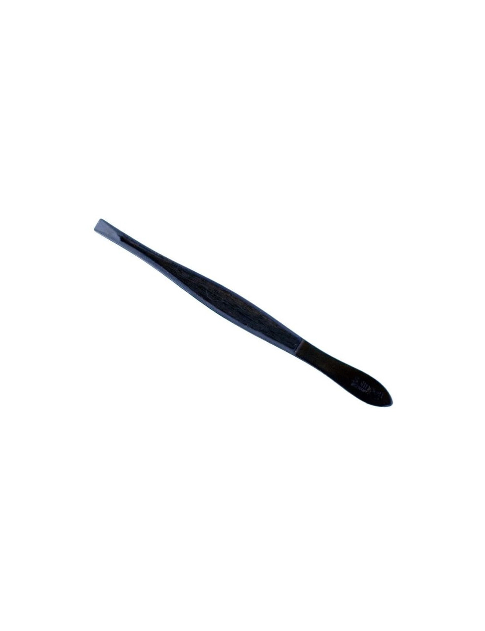 Pęseta 8 cm nierdzewna, czarna skośna