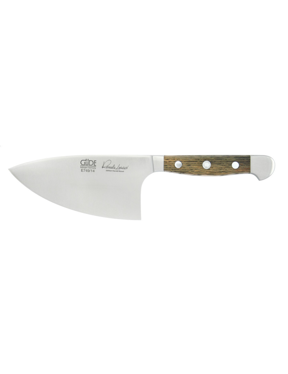Güde Alpha z dębu beczkowego Shark kuty nóż do ziół, 14 cm Güde Alpha z dębu beczkowego Shark kuty nóż do ziół, 14 cm