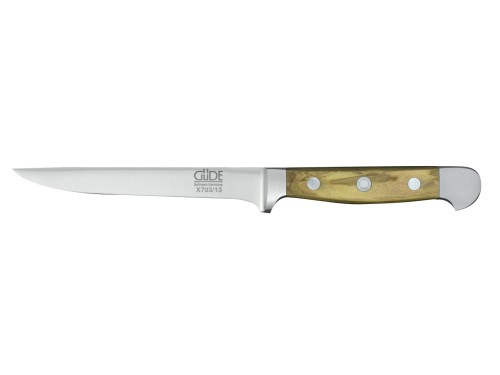 Alpha oliwkowa - nóż do trybowania sztywny 13 cm