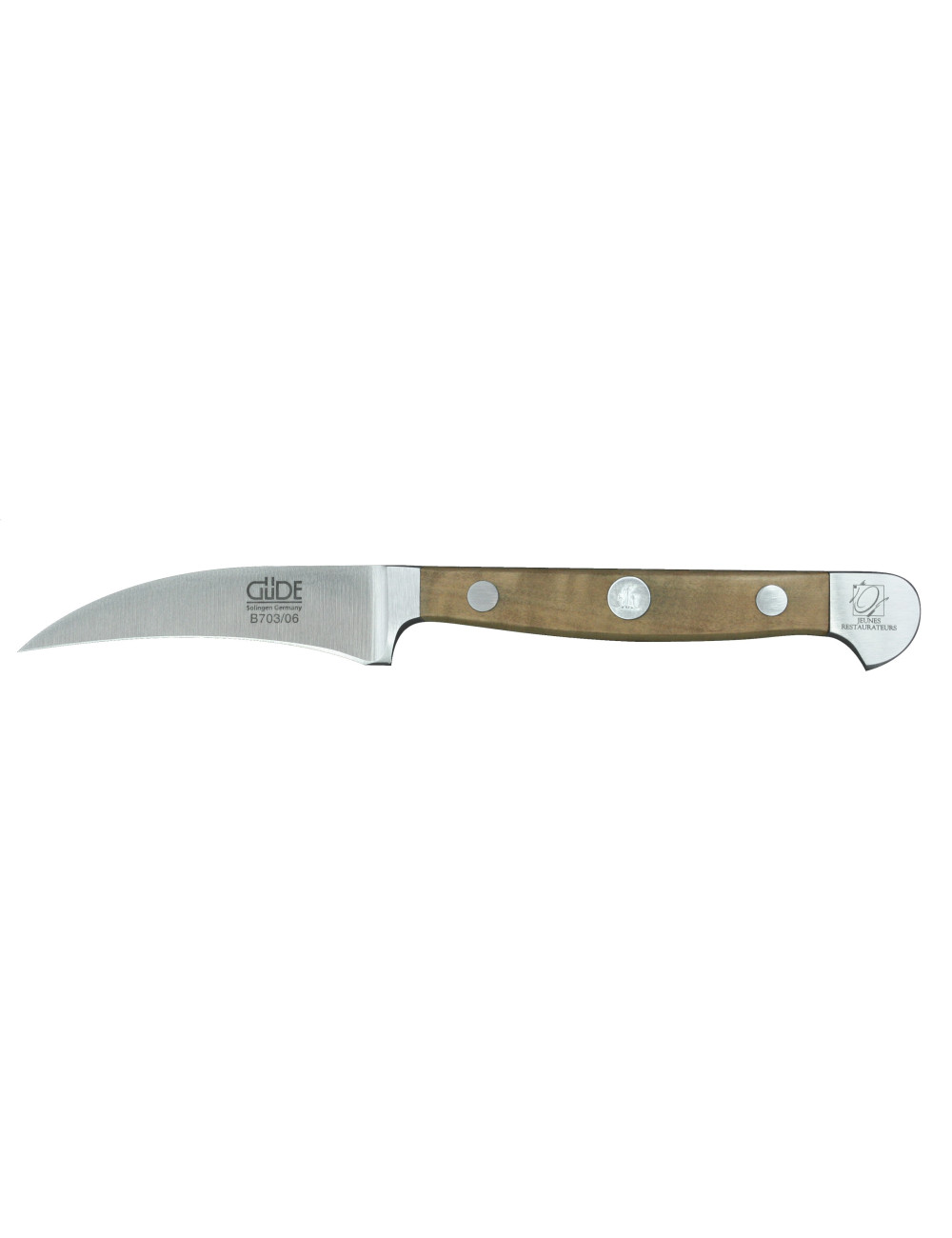 Güde Alpha gruszowa kuty nóż do obierania 6 cm Güde Alpha gruszowa kuty nóż do obierania 6 cm