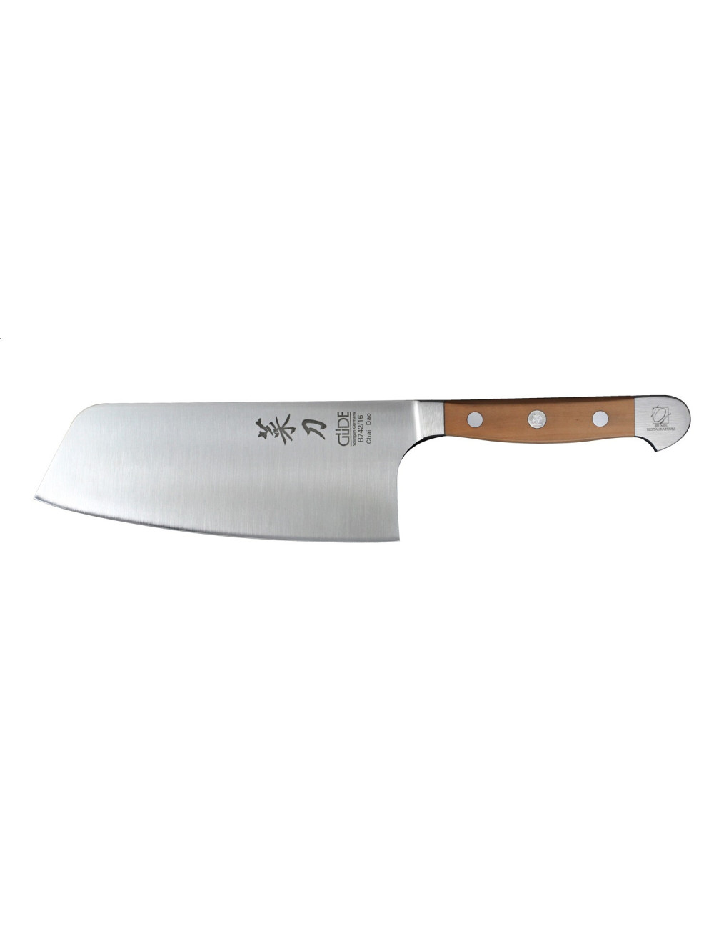 Güde Alpha gruszowa kuty chiński nóż kucharski Chai Dao, 16 cm Güde Alpha gruszowa kuty chiński nóż kucharski Chai Dao, 16 cm