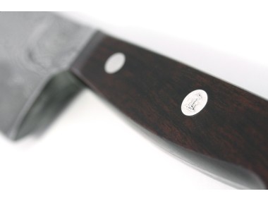 Güde damasceński nóż kucharski 21 cm zbliżenie na uchwyt