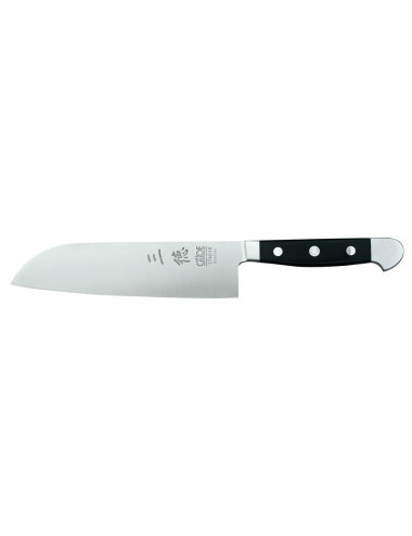 Nóż Güde Santoku gładki, 18 cm