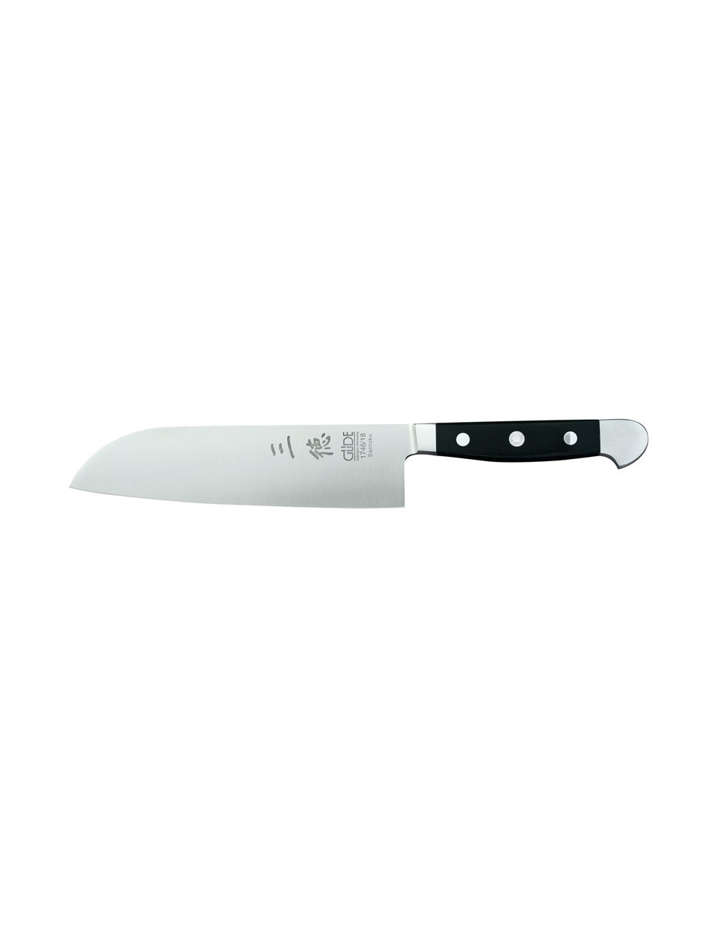 Nóż Güde Santoku gładki, 18 cm Nóż Güde Santoku gładki, 18 cm