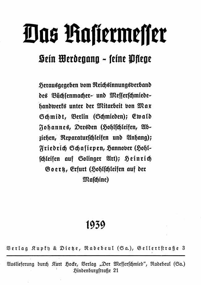 Das Rasiermesser czyli brzytwa